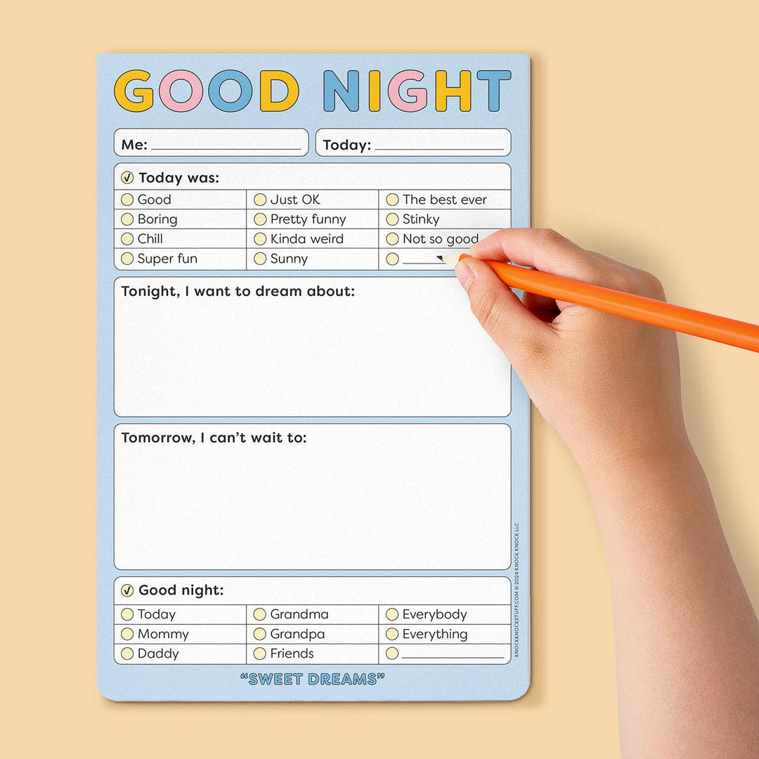 Knock Knock Kids - Good Night Playtime Pads