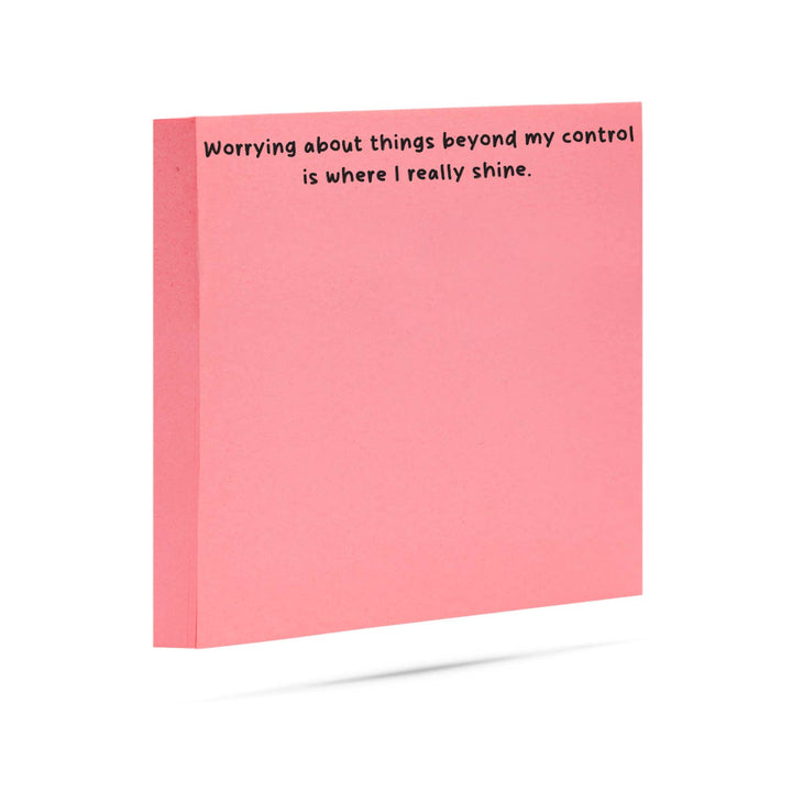 Worrying about things beyond my control | funny sticky notes
