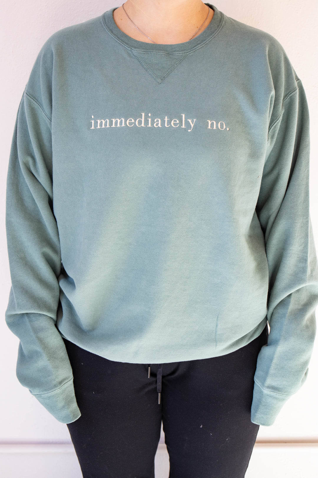Immediately no. Crewneck COMFORT COLOR