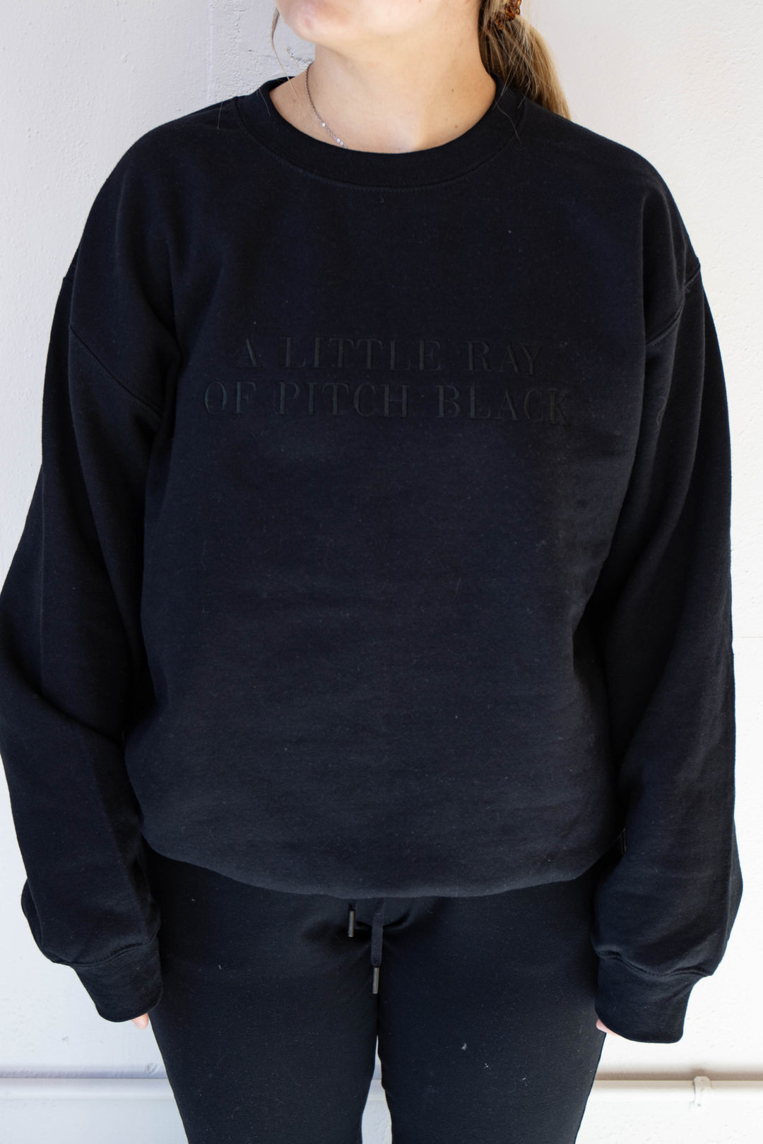 Little Ray of Pitch Black Crewneck