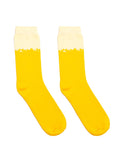 3D Packaged Crew Socks - Beer Glass - Yellow