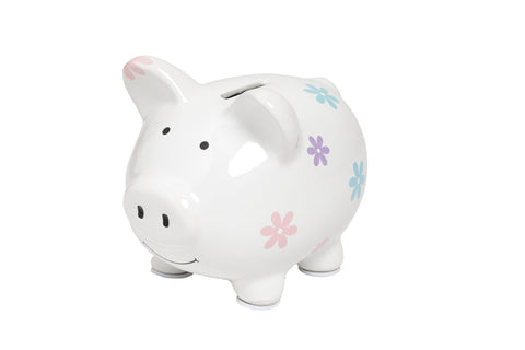 Floral Mini Piggy Bank