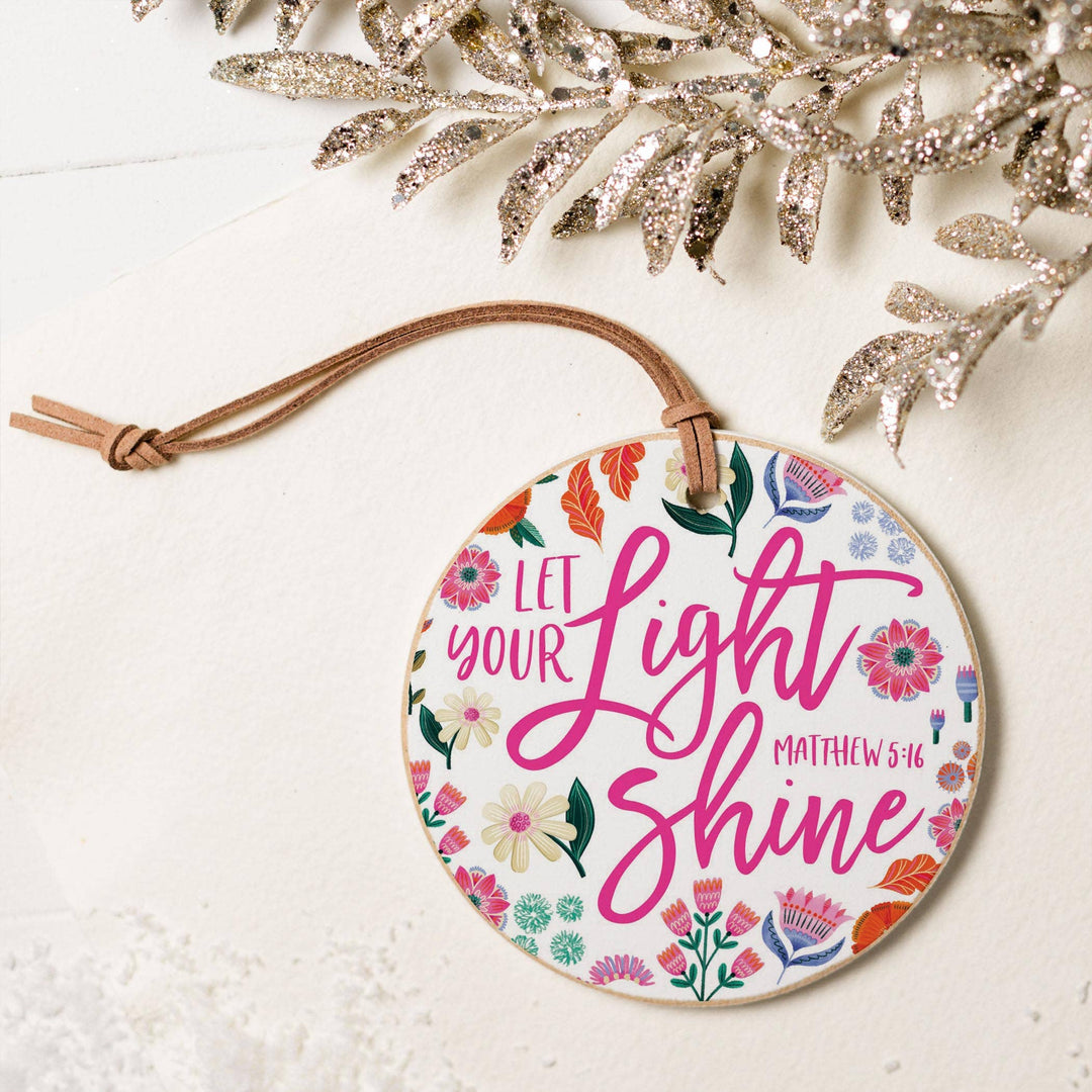 4" Round Ornament-Radiant Hope Let Your Light Shine