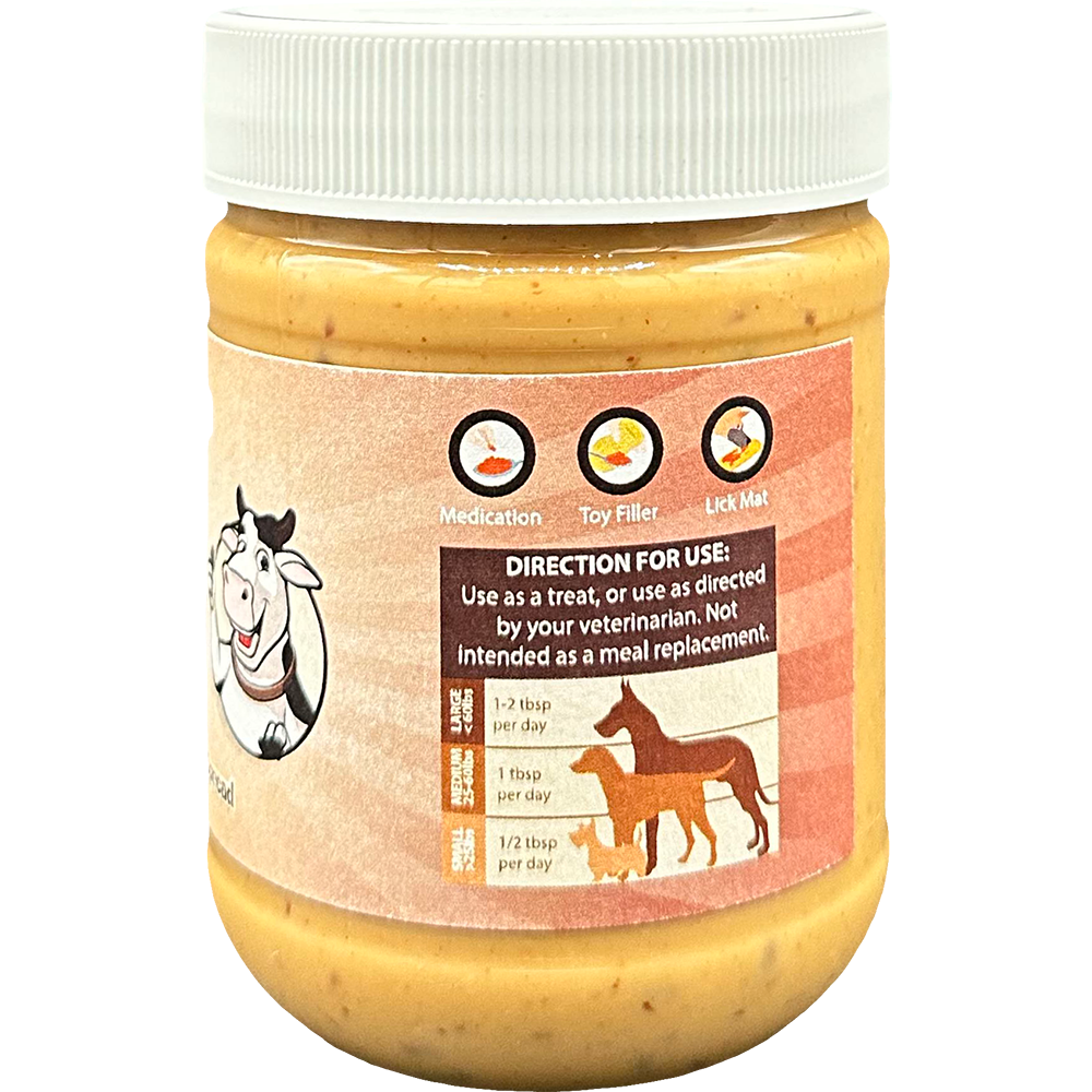 12oz Chunky Beef Jerky Dog Peanut Butter Jar