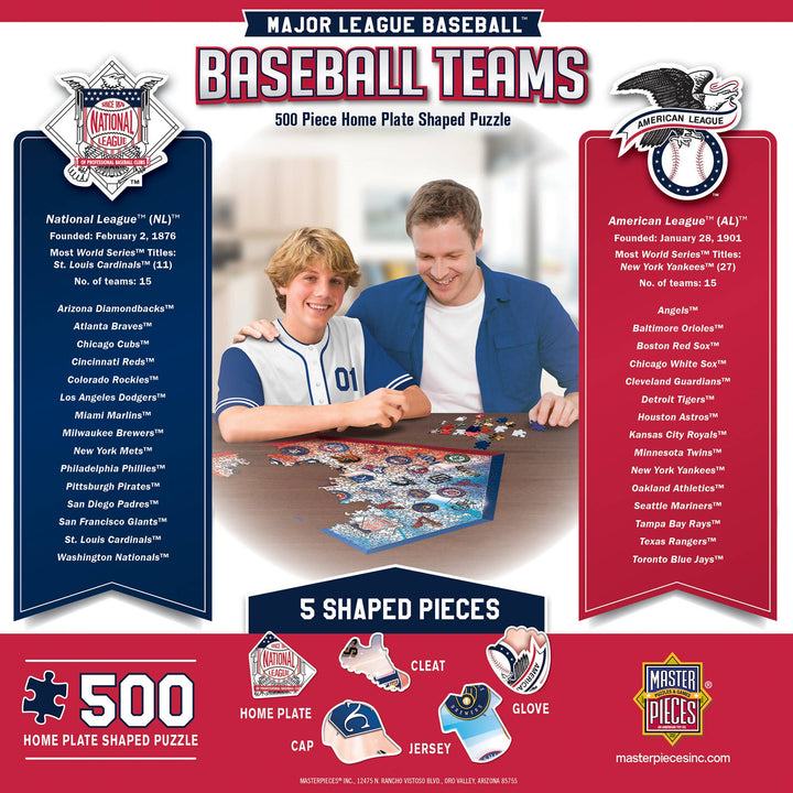 MLB - Home Plate 500 Piece Shaped Puzzle