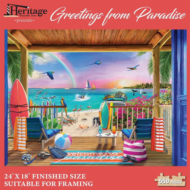 Greetings from Paradise 550 piece puzzle