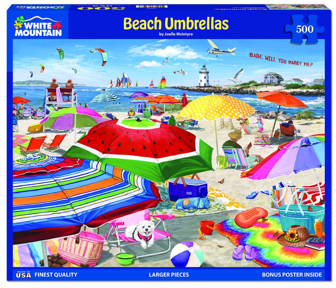 Beach Umbrellas 500 Piece Jigsaw Puzzle