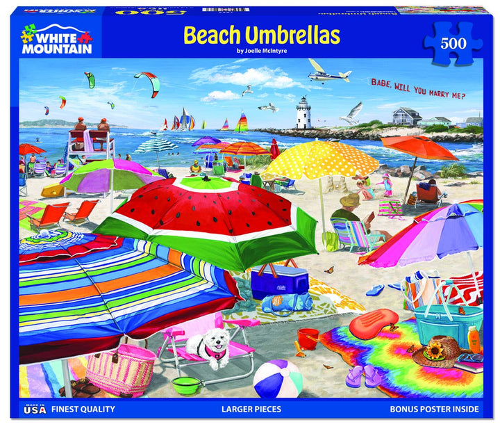 Beach Umbrellas 500 Piece Jigsaw Puzzle