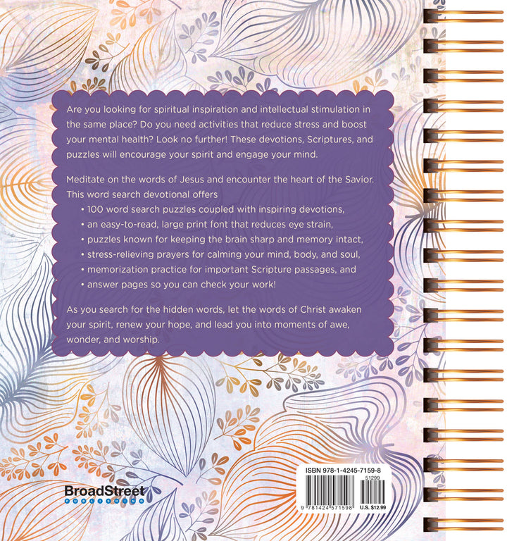 100 Meditations on the Words of Jesus (Word Search Devo)