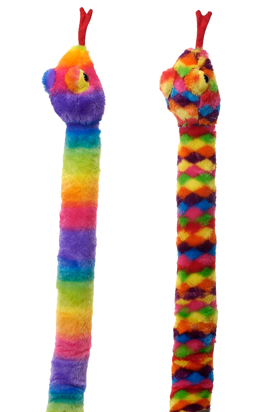 62IN 2 ASST RAINBOW  DIAMOND PRINT SNAKES