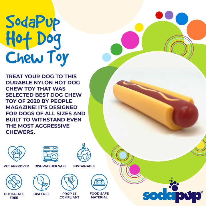 SP Nylon Hot Dog Chew Toy - Medium/Large