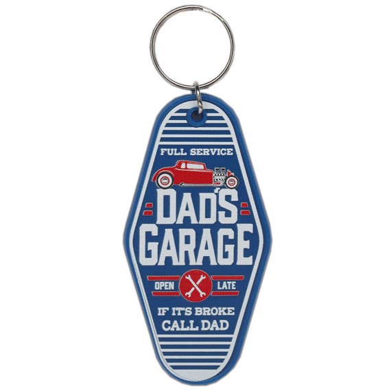 Dad's Garage Keychain