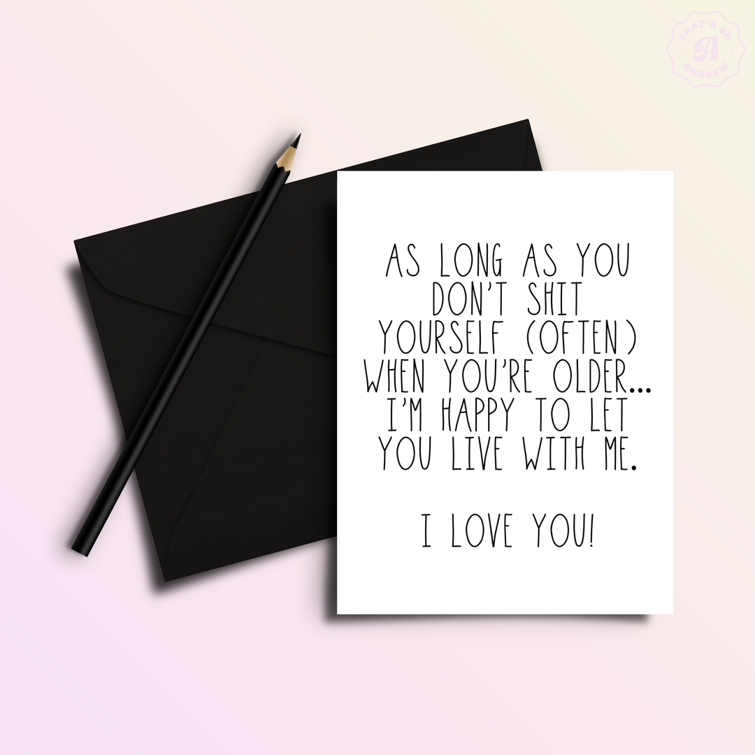 Live With Me | Mother & Father's Day Greeting Card