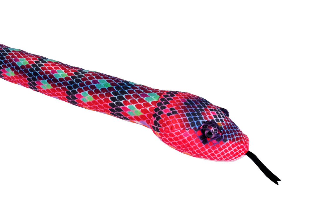 Snake Red Green Stuffed Animal 54"