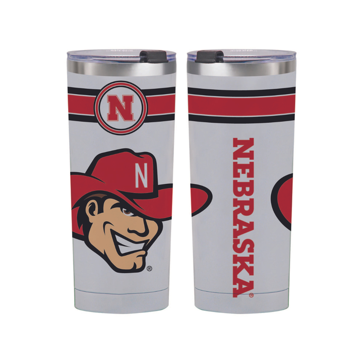 24oz Nebraska Huskers Classic Stainless Steel Tumbler