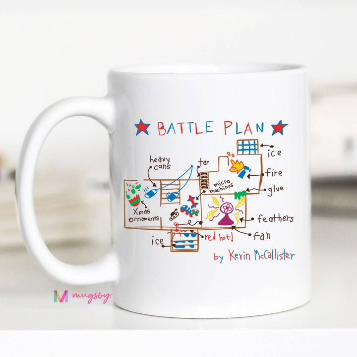 Battle Plan Home Alone Christmas Mug, Cute Mug