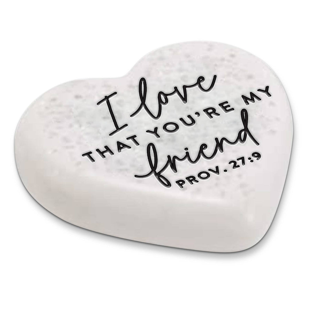 LCP Scripture Stone Love That You Are Friend - Heart Stone