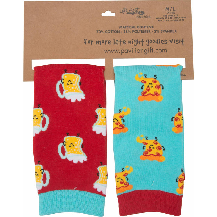 Beer and Pizza - M/L Unisex Sock