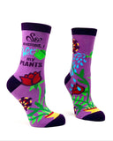 So Excited, I Wet my Plants Women's Crew Socks