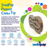 SP Nylon Peanut Chew Toy - Medium/Large - Brown