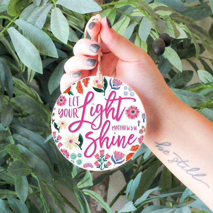 4" Round Ornament-Radiant Hope Let Your Light Shine