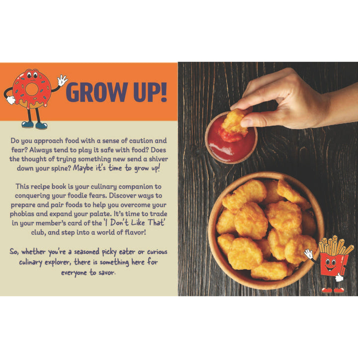 Grow Up! A Picky Eaters Recipe Gift Book - Gag Gifts