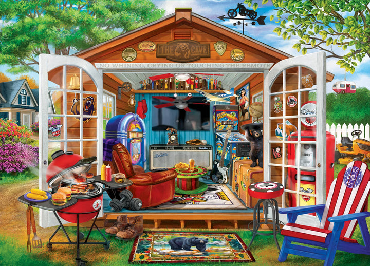 Man Cave - Grill and Chill 1000 Piece Jigsaw Puzzle