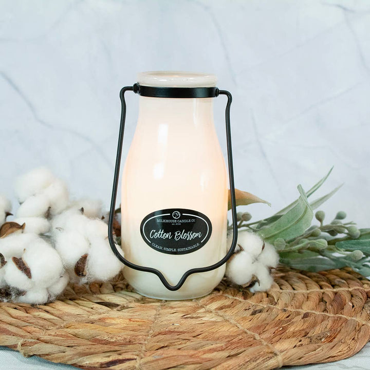 Cotton Blossom Milkbottle Candle