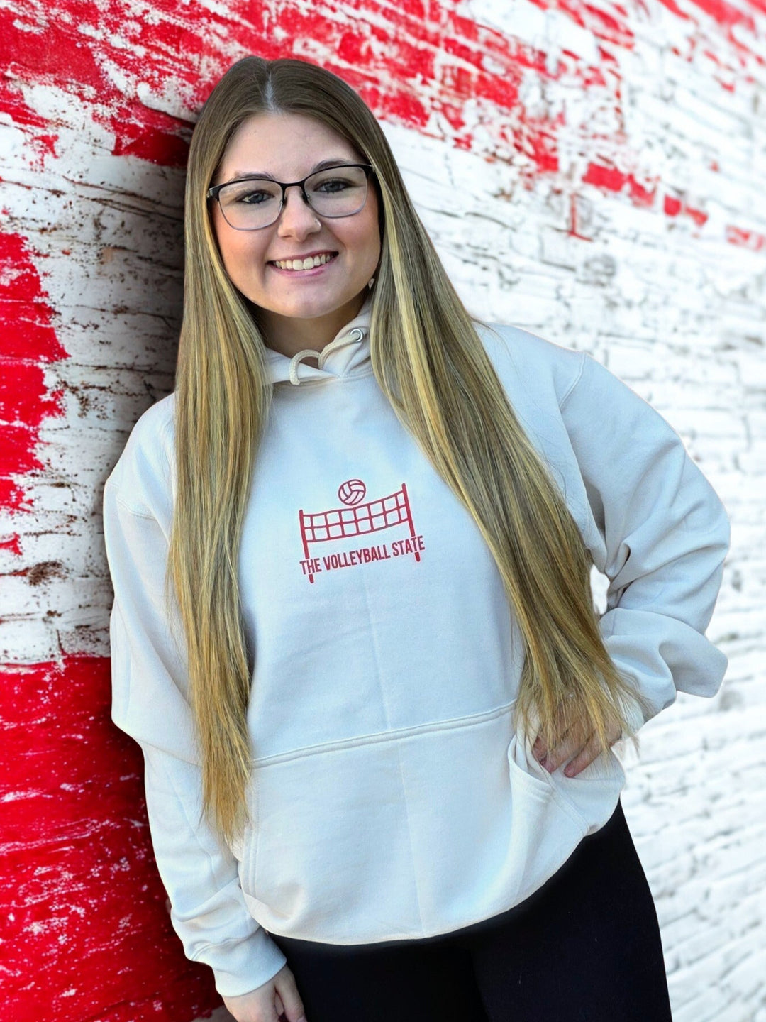 The Time Well Spent Volleyball Hoodie