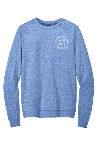 District® Perfect Tri® Fleece Crewneck Sweatshirt Royal Frost HCS DT1304