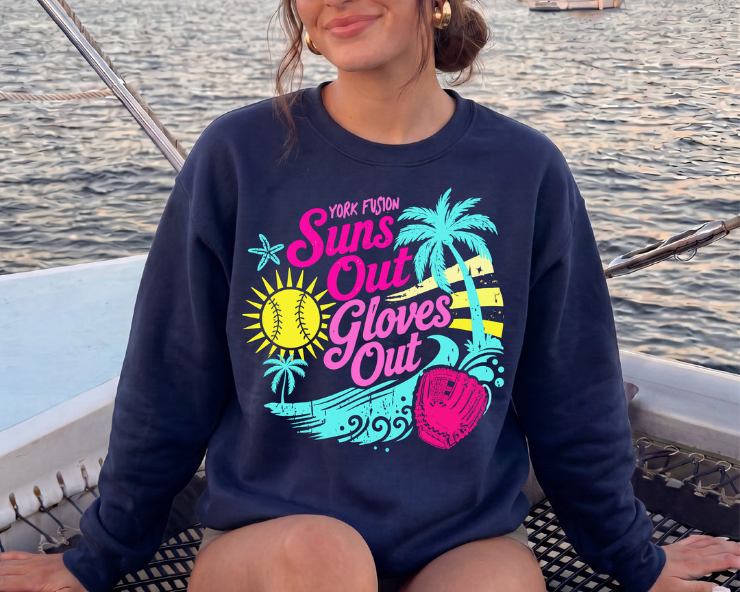 York Fusion Suns Out Guns Out Sweatshirt