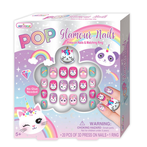 Pop Glamour Nails, Caticorn