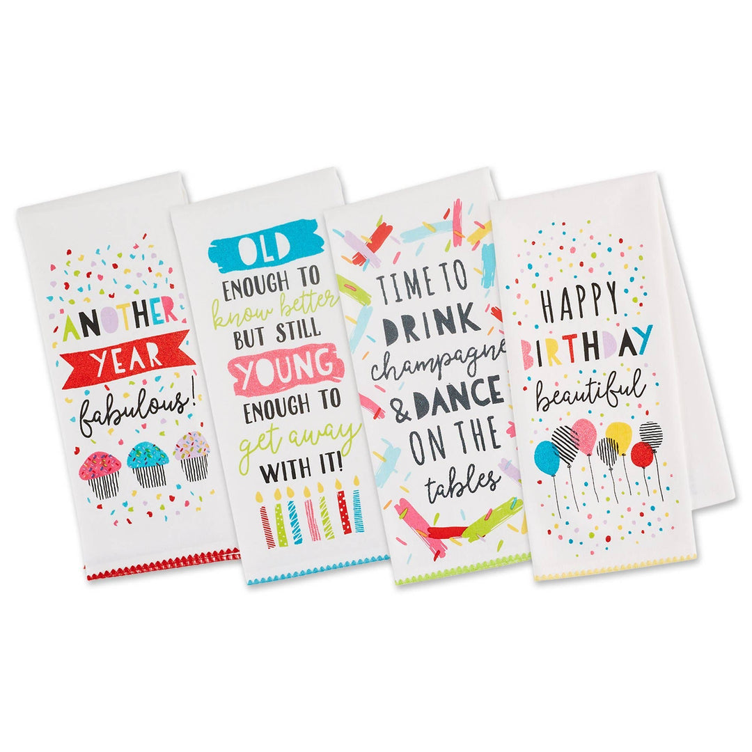 Birthday Printed Dishtowels