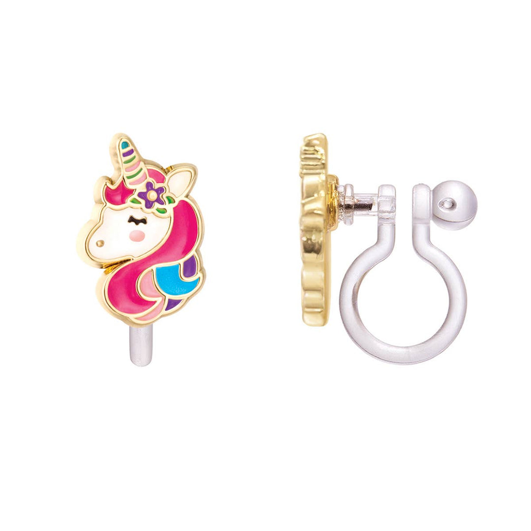 CLIP ON Cutie Earrings- Unicorn Dreams