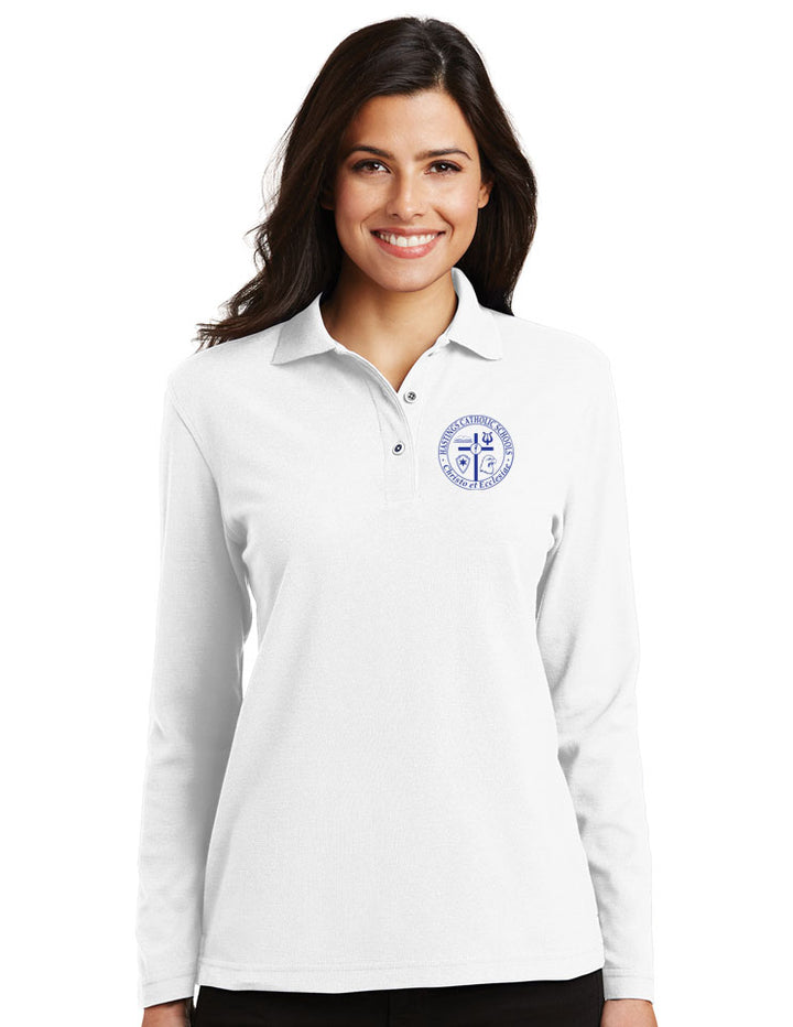 Port Authority Ladies Cotton Feel Long Sleeve Polo HCS L500LS