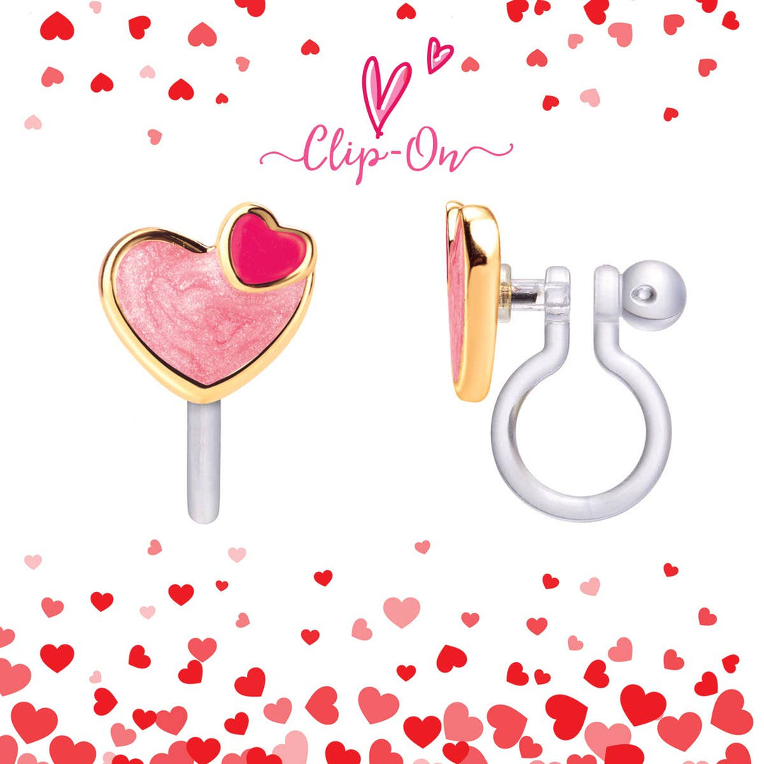 CLIP ON Valentine's Day Earrings