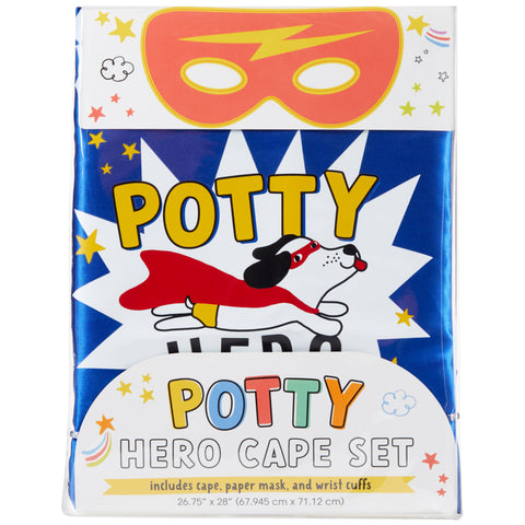 Potty Hero Cape & DIY Cuffs/Mask