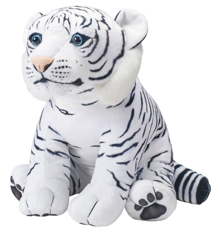 Living Earth-CK Large White Tiger Stuffed Animal 15"