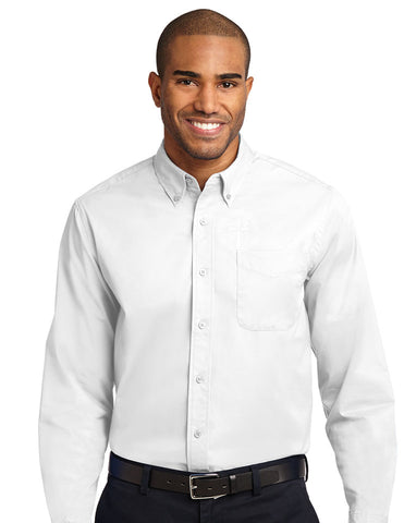 Plain (No Logo) Port Authority Long Sleeve Easy Care Shirt HCS S608